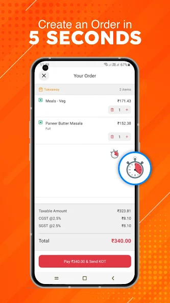 ParcelPOS Order Screen
